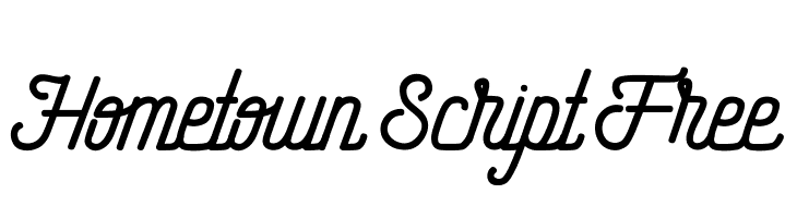 Hometown Script Free  font caratteri gratis