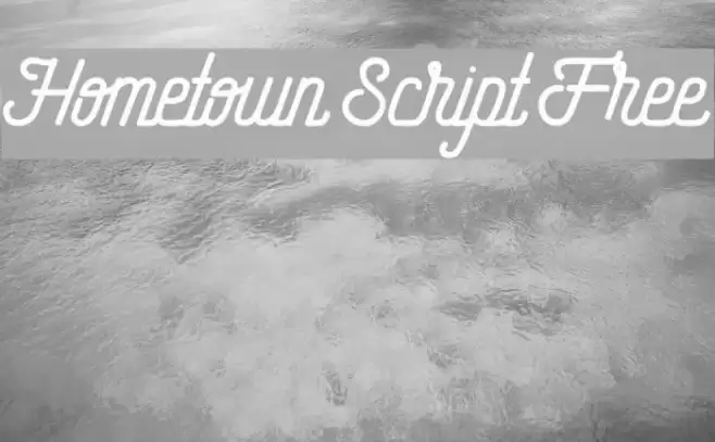 Hometown Script Free Font examples