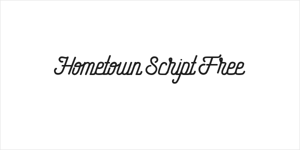 Hometown Script Free Logo
