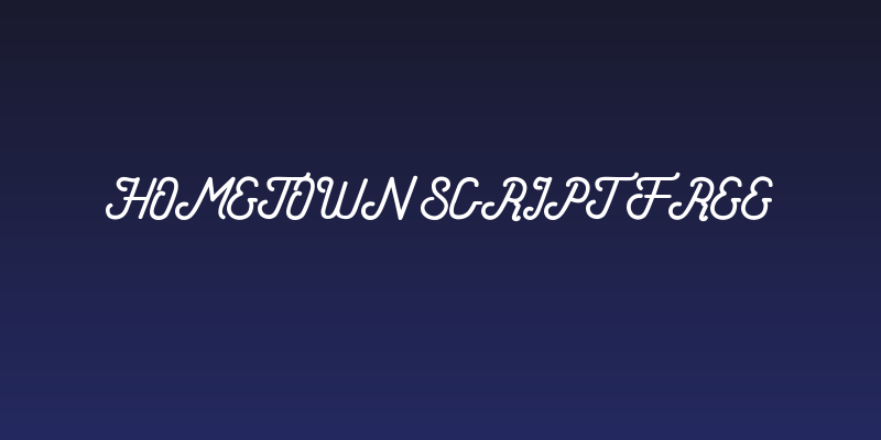 Hometown Script Free Social Header
