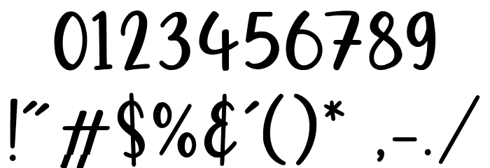 Hometown Font OTHER CHARS