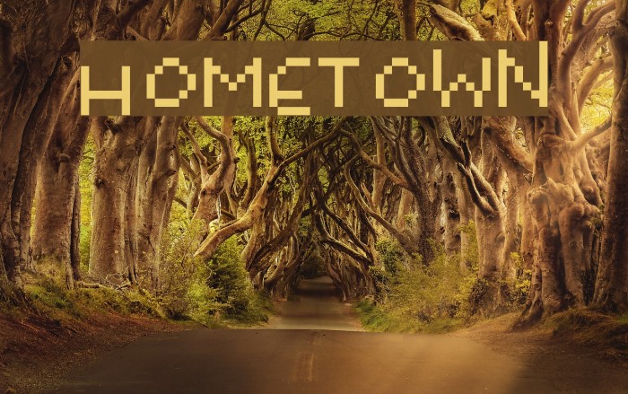 Hometown Font examples