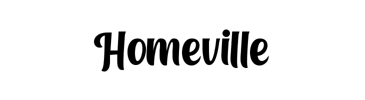Homeville  Frei Schriftart Herunterladen