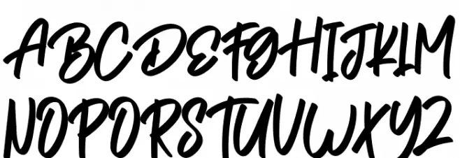 Homework Signature 字体 大写