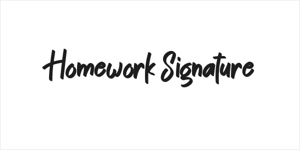 Homework Signature Logo