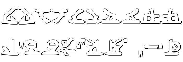 Homeworld Shadow Font OTHER CHARS