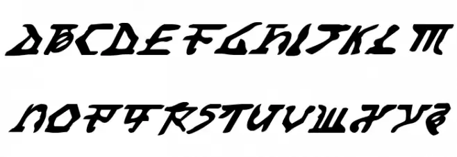 Homeworld Translator Italic フォント 大文字