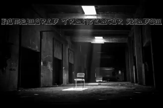 Homeworld Translator Shadow 字体 examples