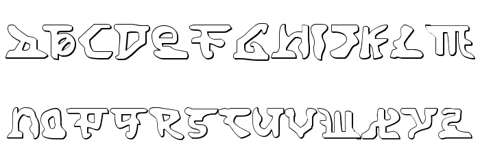 Homeworld Translator Shadow Font LOWERCASE