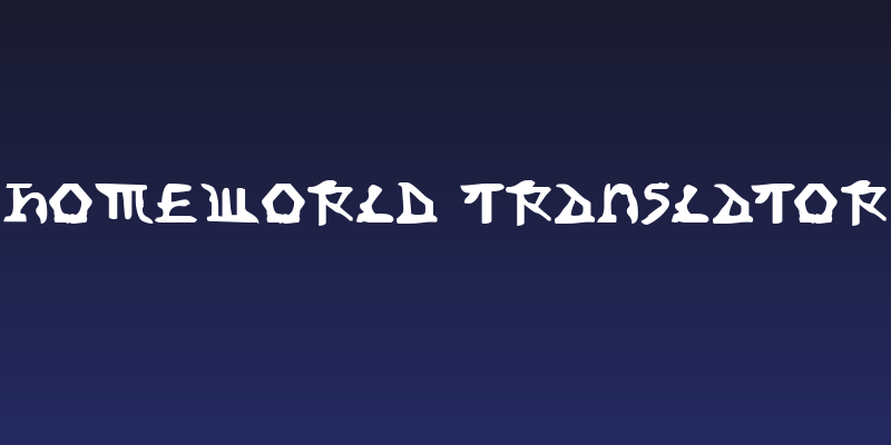 Homeworld Translator Social Header