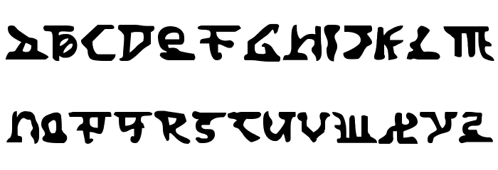 Homeworld Translator Font Litere mici