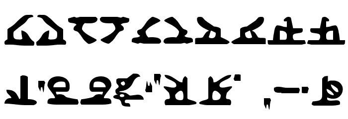 Homeworld Font Alte caractere