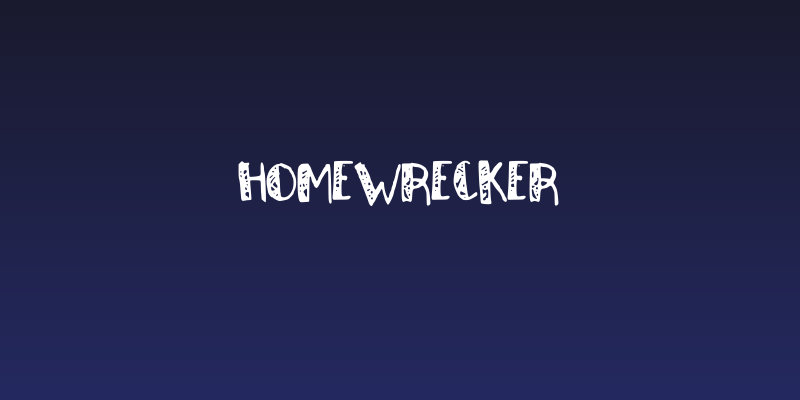 Homewrecker Social Header