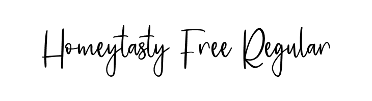 Homeytasty Free Regular  Скачать бесплатные шрифты
