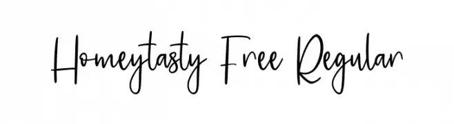Homeytasty Free Regular  Free Fonts Download