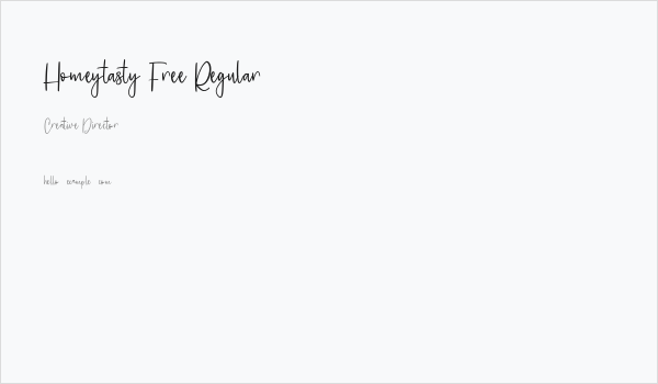 Homeytasty Free Regular Business Card