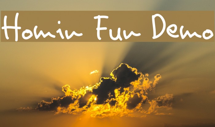 Homin Fun Demo Font examples