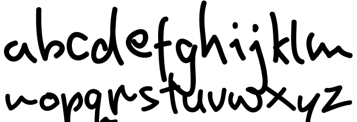 Homin Fun Demo Font LOWERCASE