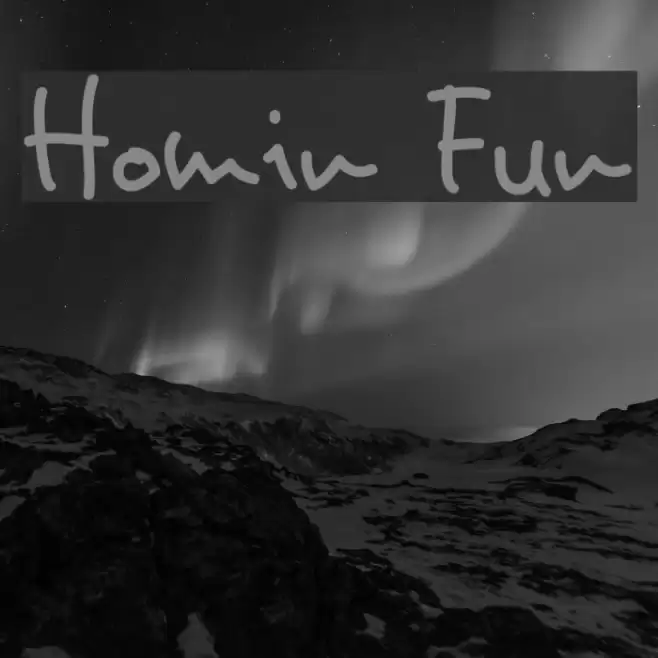 Homin Fun Font examples