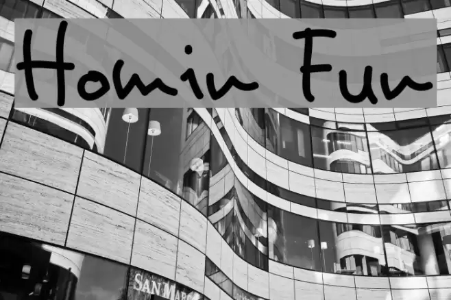 Homin Fun Font examples
