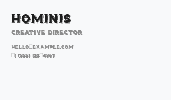 Hominis Business Card