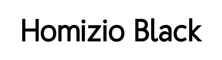Homizio Black Font