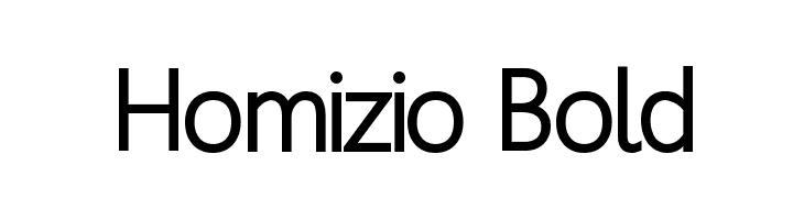 Homizio Bold Font
