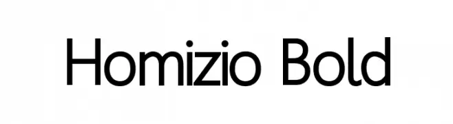 Homizio Bold  नि: शुल्क फ़ॉन्ट्स डाउनलोड