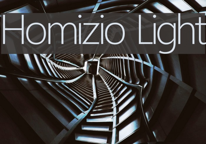 Homizio Light Font examples