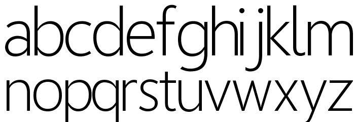Homizio Light Font LOWERCASE