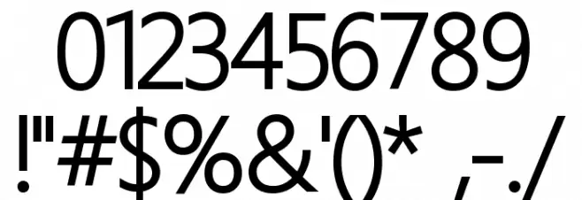 Homizio Medium Font OTHER CHARS