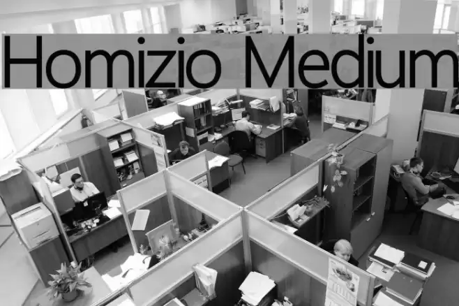 Homizio Medium Font examples