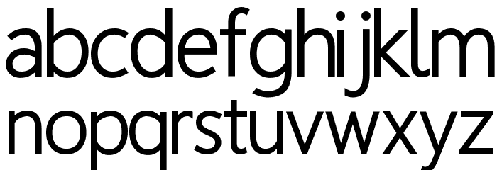 Homizio Medium Font LOWERCASE