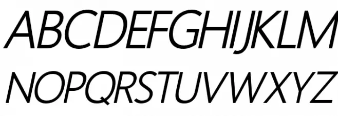 Homizio Nova Italic Font Litere mari