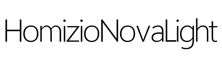 Homizio Nova Light  免费字体下载