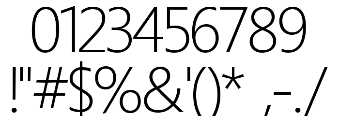 Homizio Nova Light Font OTHER CHARS