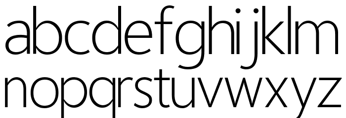 Homizio Nova Light Font LOWERCASE
