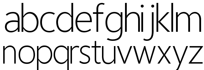 Homizio Nova Light Font LOWERCASE
