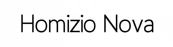 Homizio Nova  Frei Schriftart Herunterladen
