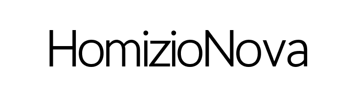 Homizio Nova  Frei Schriftart Herunterladen
