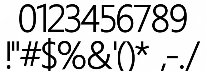 Homizio Nova フォント その他の文字