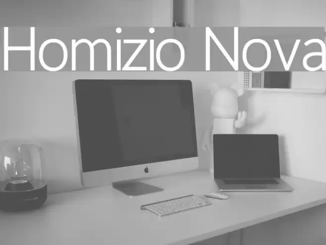 Homizio Nova Font examples