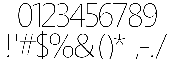 Homizio Thin Font OTHER CHARS