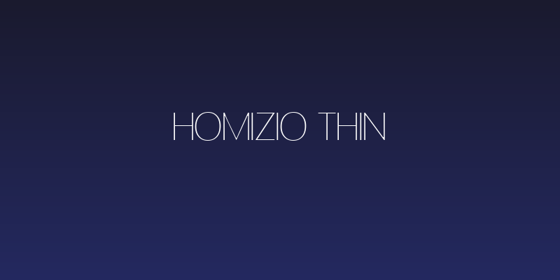 Homizio Thin Social Header