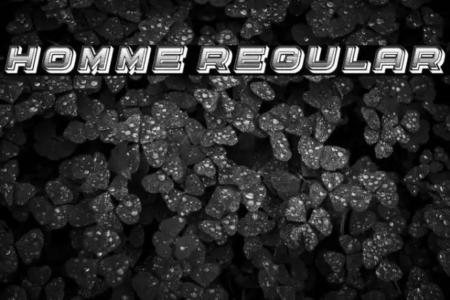 Homme Regular Font examples