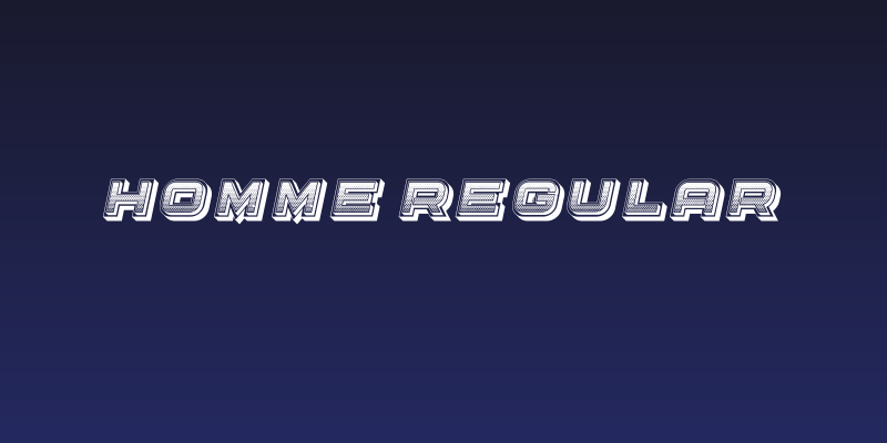 Homme Regular Social Header