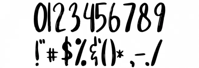 Hommy You Font OTHER CHARS