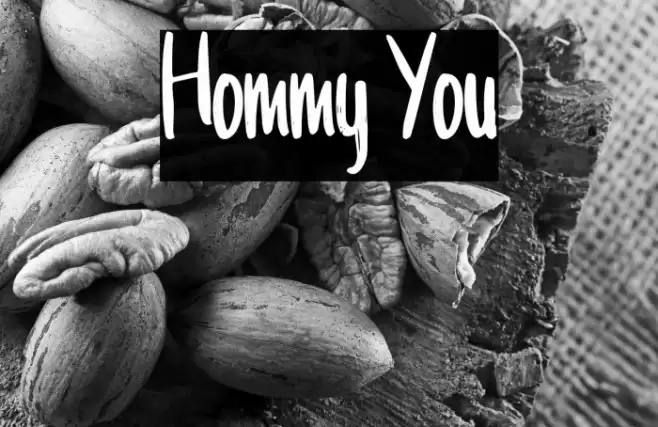 Hommy You Font examples