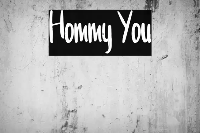 Hommy You Font examples