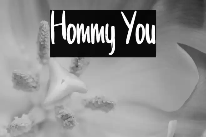 Hommy You Font examples